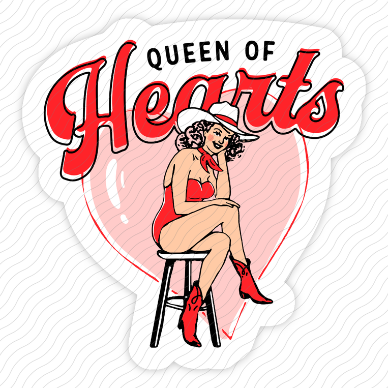 Queen Of Hearts - Sticker