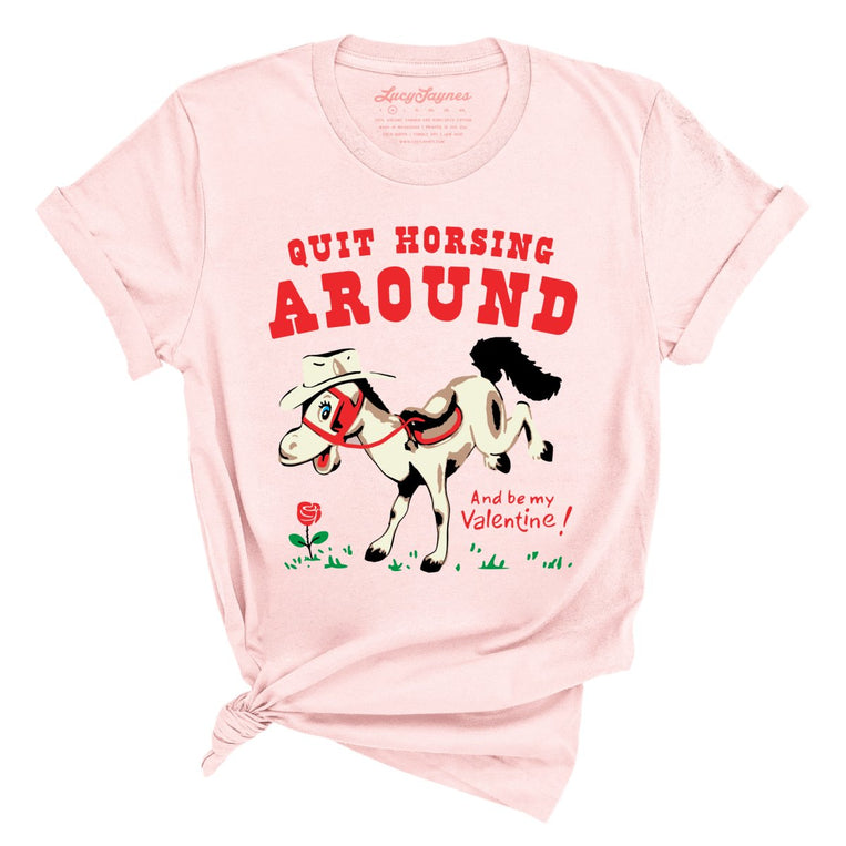 Quit Horsing Around - Soft Pink - Full Front
