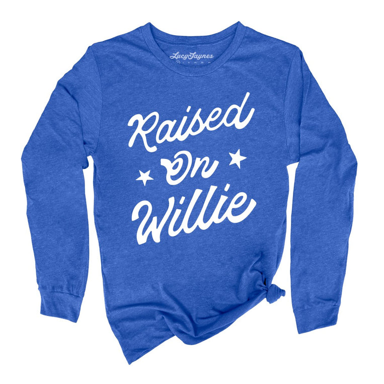 Raised on Willie - Heather True Royal - Full Front