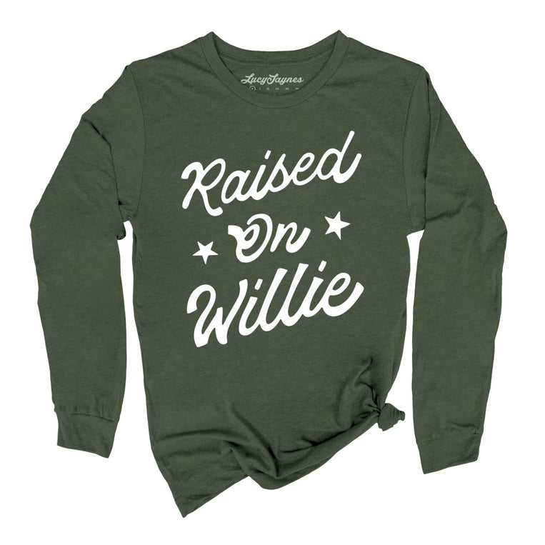 Raised on Willie - Military Green - Full Front