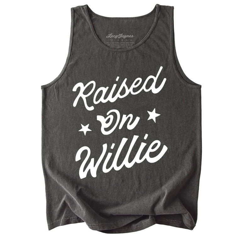 Raised on Willie Comfort Colors Graphic Tank Top