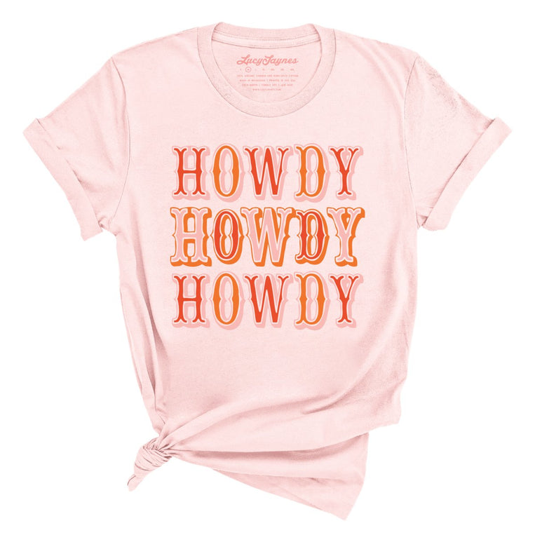 Retro Howdy - Soft Pink - Full Front