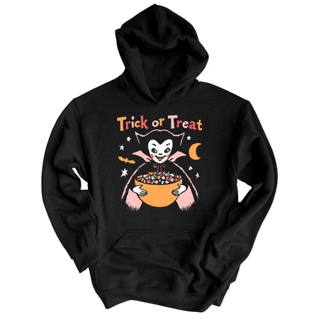Retro Vampire Trick Or Treat Hoodie