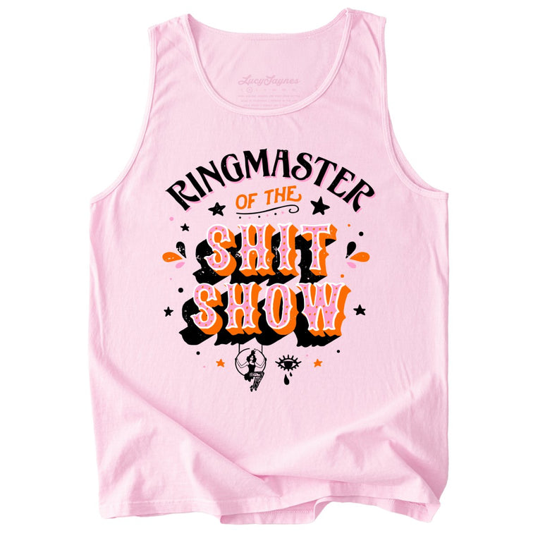 Ringmaster Of The Shitshow Comfort Colors Graphic Tank Top - Blossom