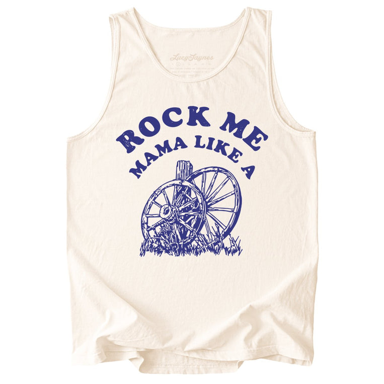 Rock Me Mama Comfort Colors Graphic Tank Top - Ivory