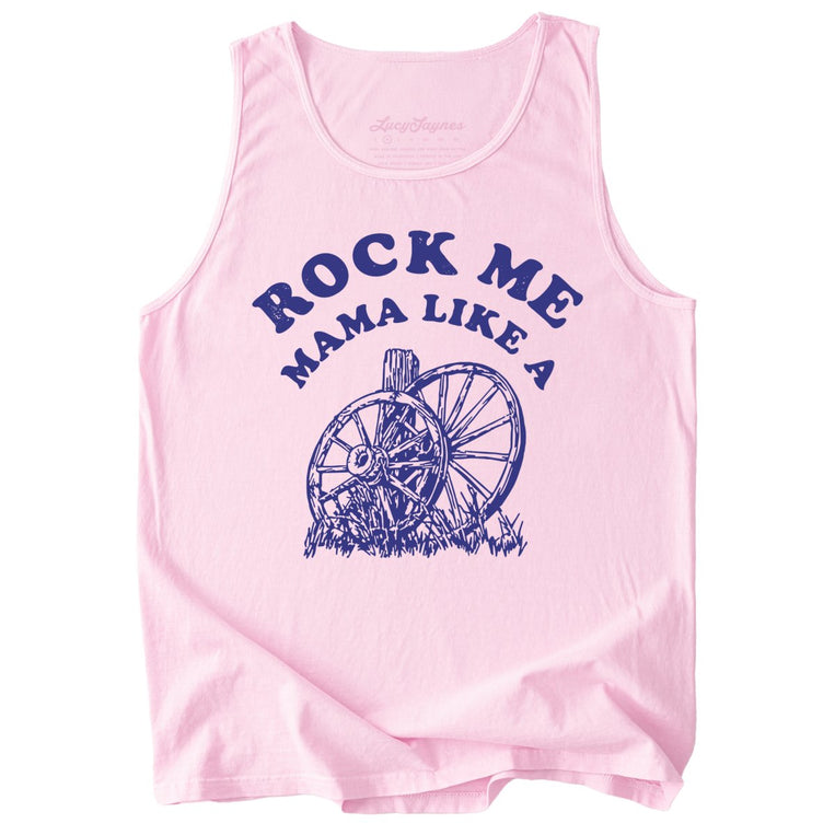 Rock Me Mama Comfort Colors Graphic Tank Top - Blossom