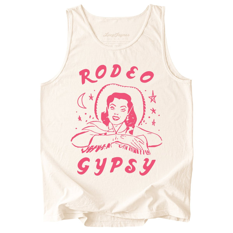 Rodeo Gypsy Comfort Colors Graphic Tank Top - Ivory