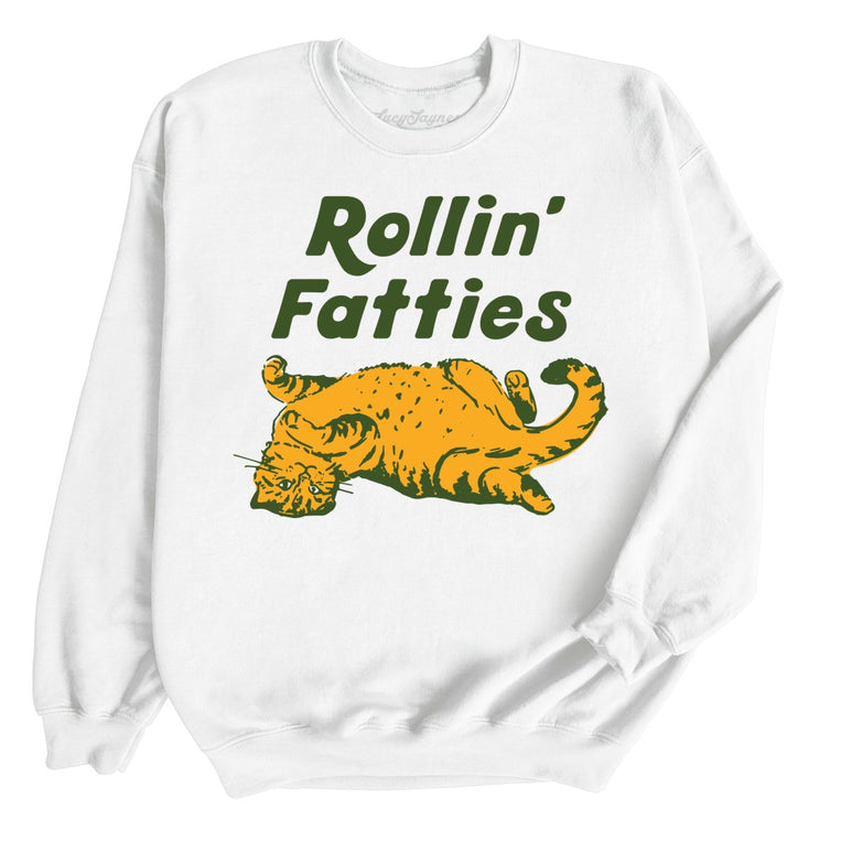 Rollin' Fatties - White - Full Front