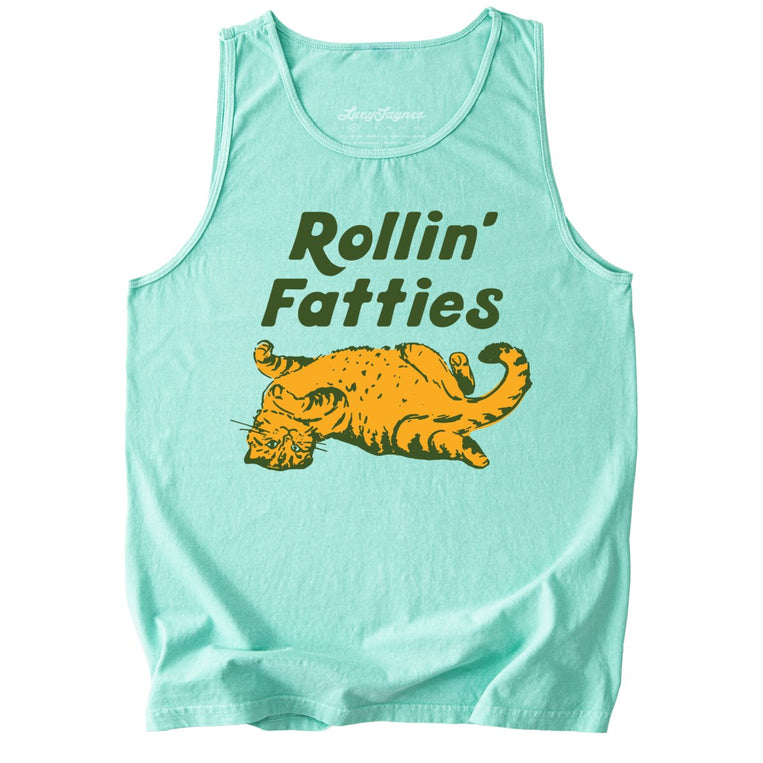 Rollin' Fatties Comfort Colors Graphic Tank Top - Island Reef