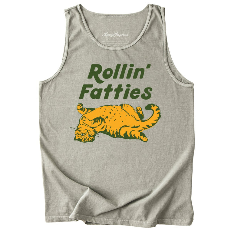 Rollin' Fatties Comfort Colors Graphic Tank Top - Sandstone