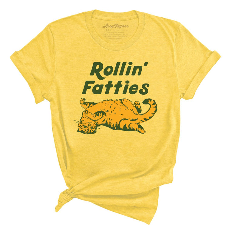 Rollin' Fatties - Heather Yellow - Full Front