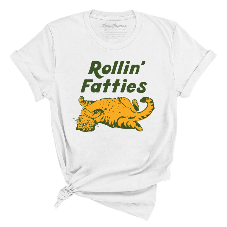 Rollin' Fatties - White - Full Front