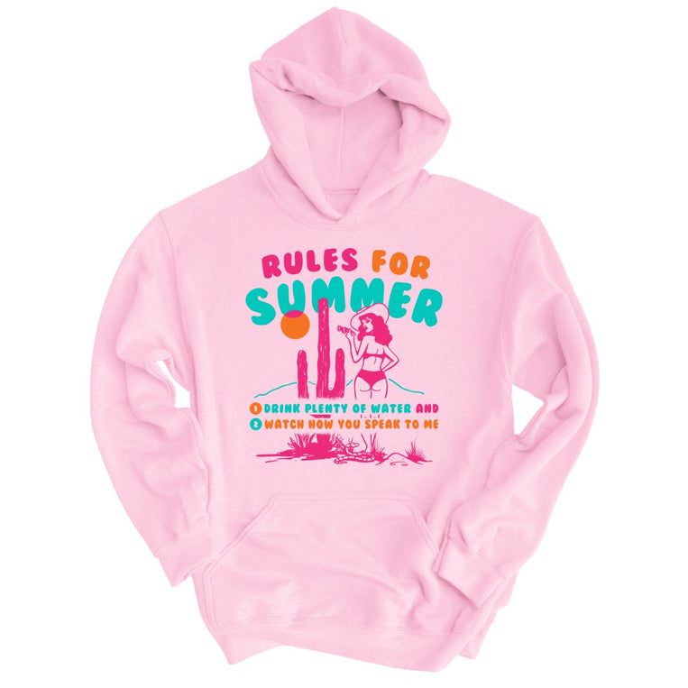 Rules For Summer - Light Pink - Full Front