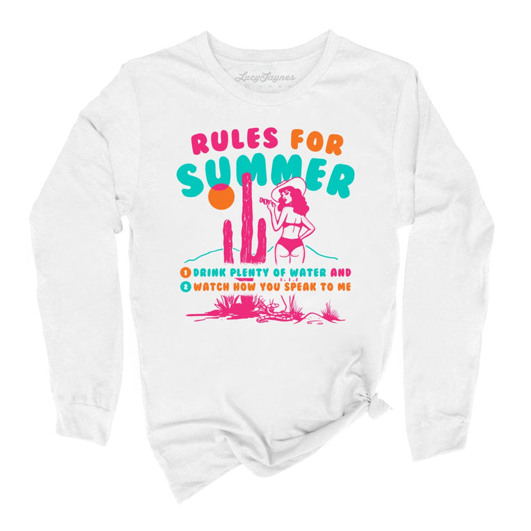 Rules For Summer - White - Full Front