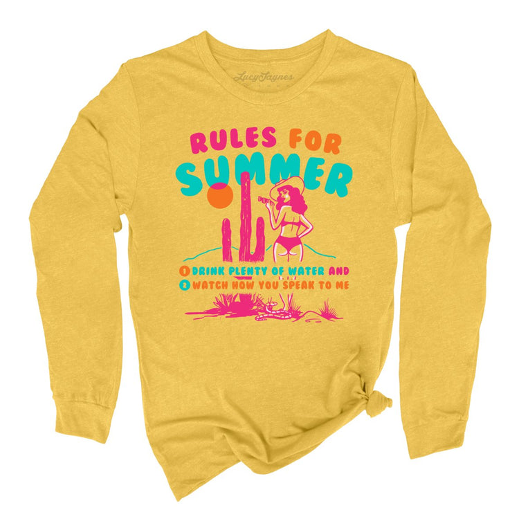 Rules For Summer - Heather Yellow Gold - Full Front