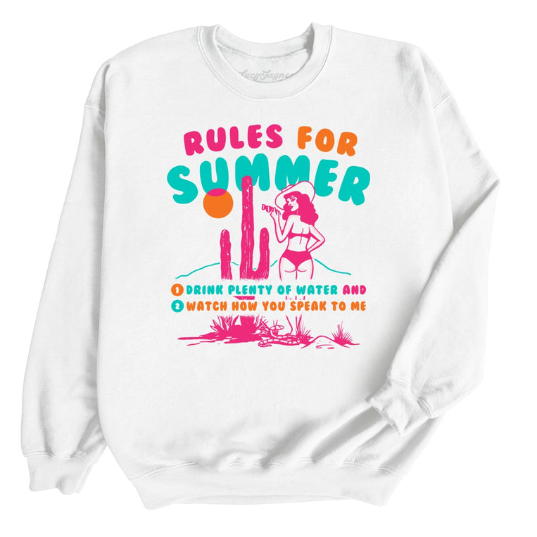 Rules For Summer - White - Full Front