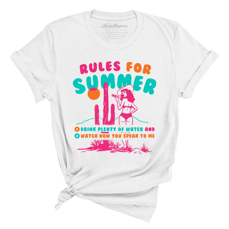 Rules For Summer - White - Full Front