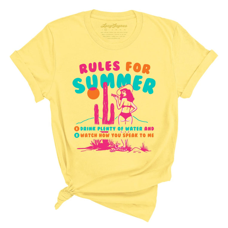 Rules For Summer - Yellow - Full Front