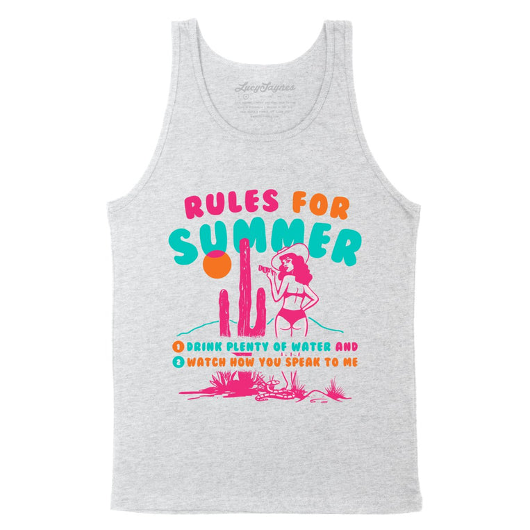 Rules For Summer - Athletic Heather - Full Front