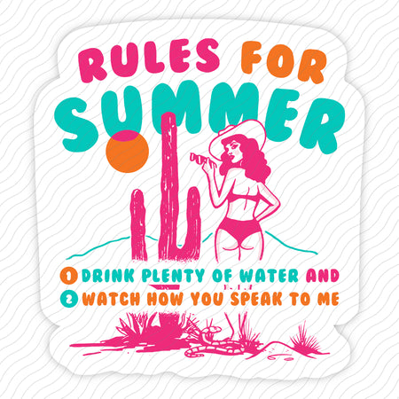 Rules For Summer Sticker