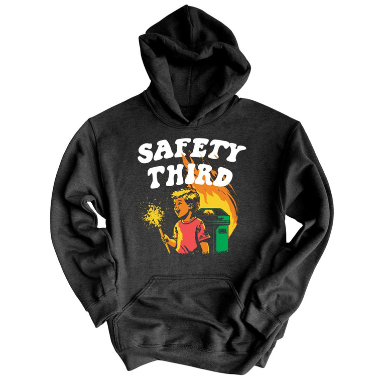 Safety Third - Charcoal Heather - Full Front