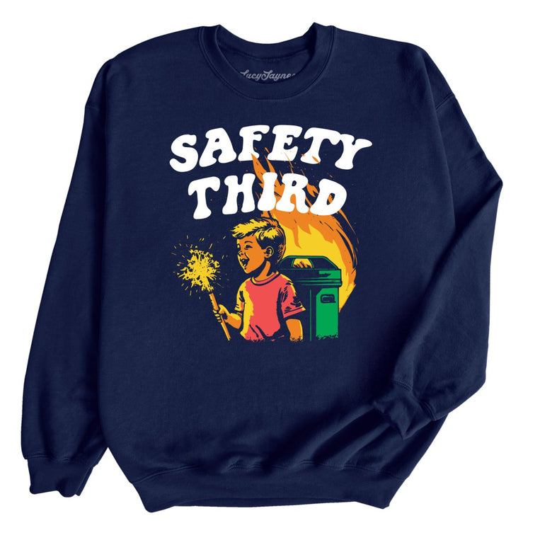 Safety Third - Navy - Full Front