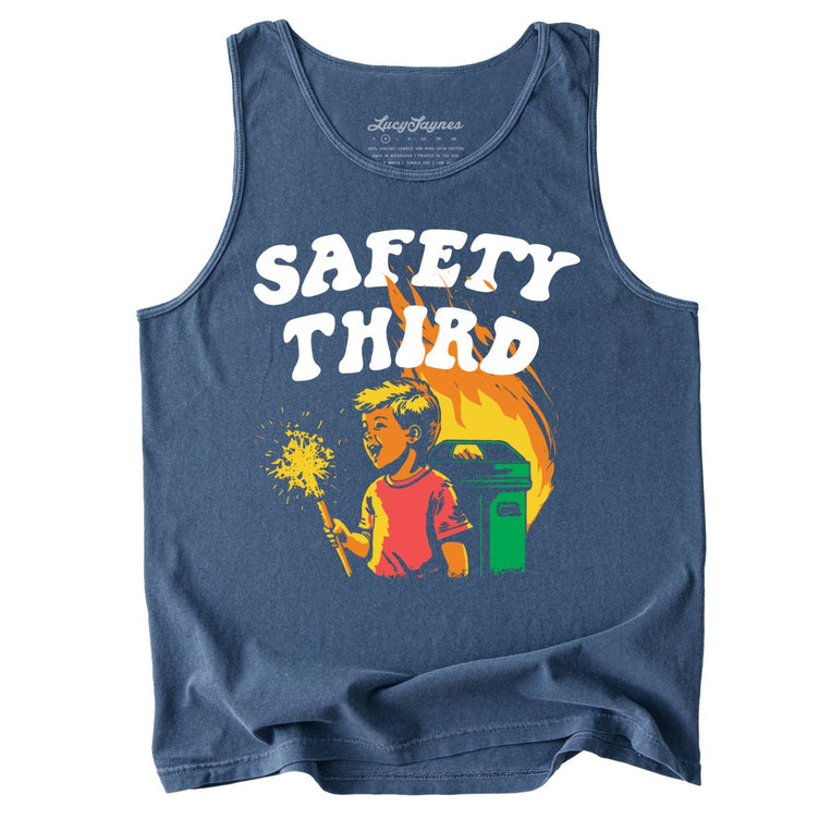 Safety Third Comfort Colors Graphic Tank Top