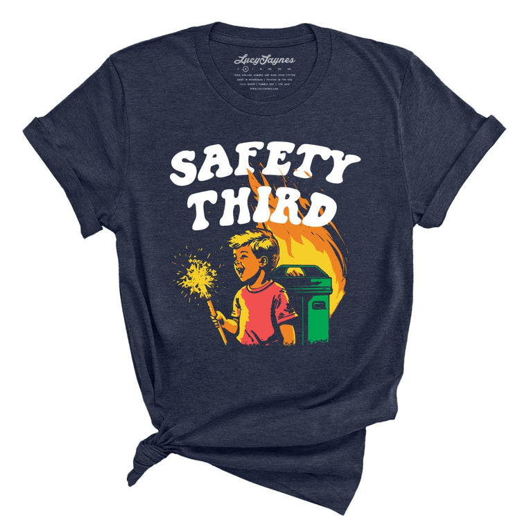 Safety Third - Heather Midnight Navy - Full Front