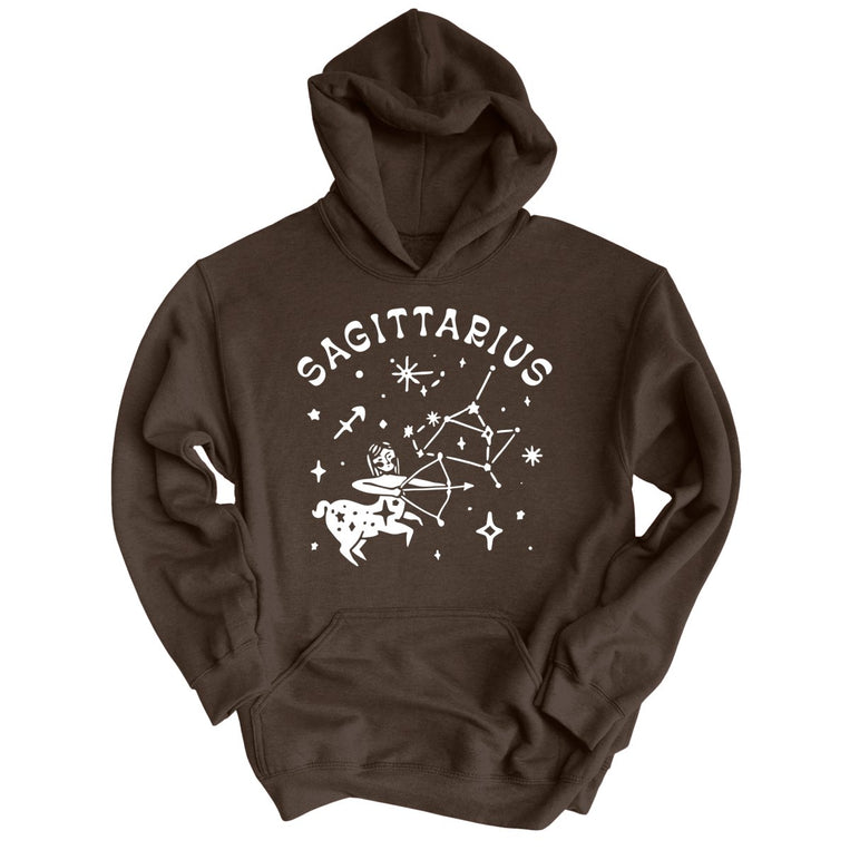 Sagittarius Graphic Hoodie - Dark Chocolate