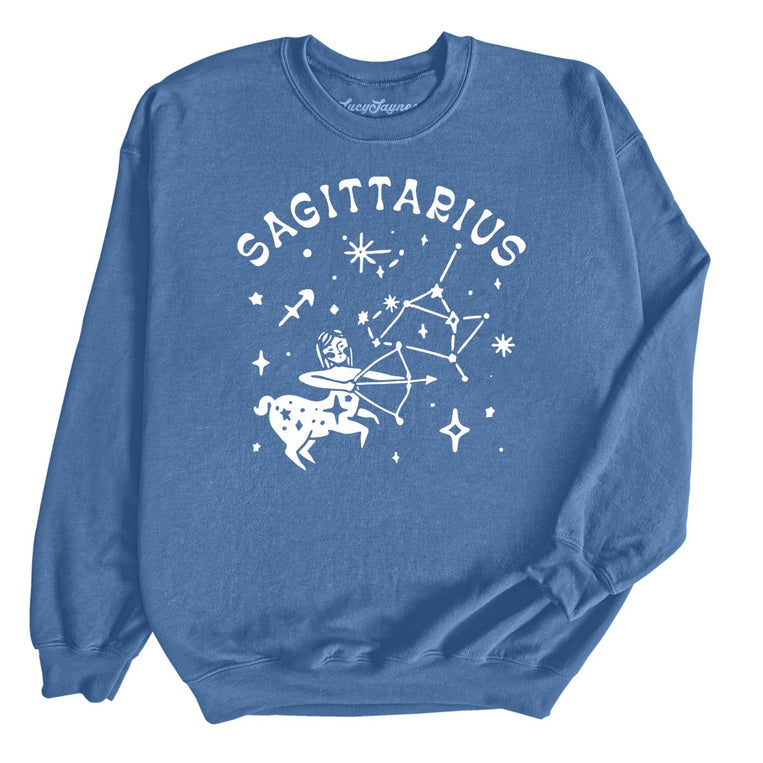 Sagittarius Graphic Sweatshirt - Indigo Blue