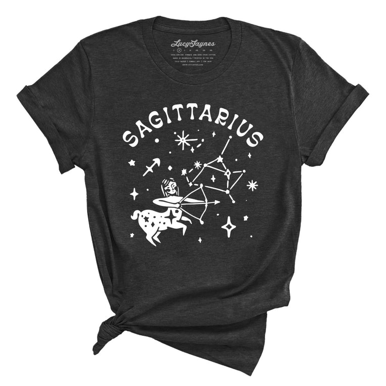 Sagittarius Graphic Tee - Dark Grey Heather