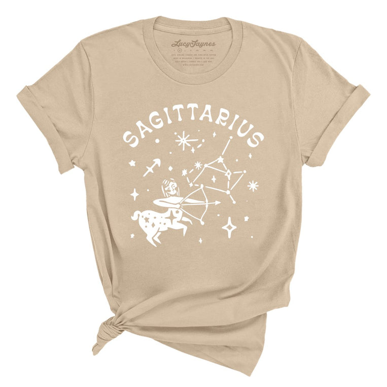 Sagittarius Graphic Tee - Tan