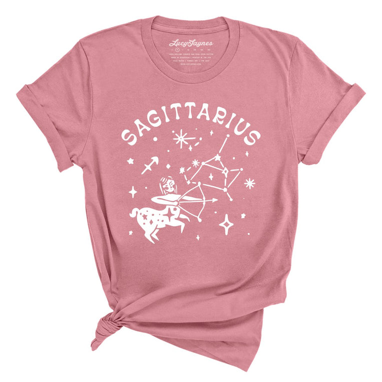 Sagittarius Graphic Tee - Mauve