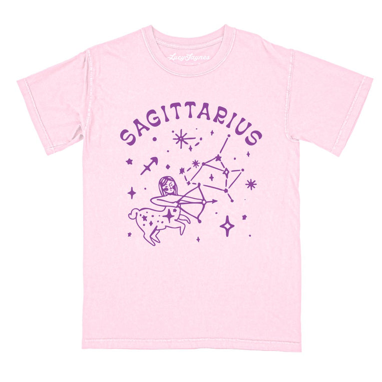 Sagittarius Comfort Colors Graphic Tee - Blossom