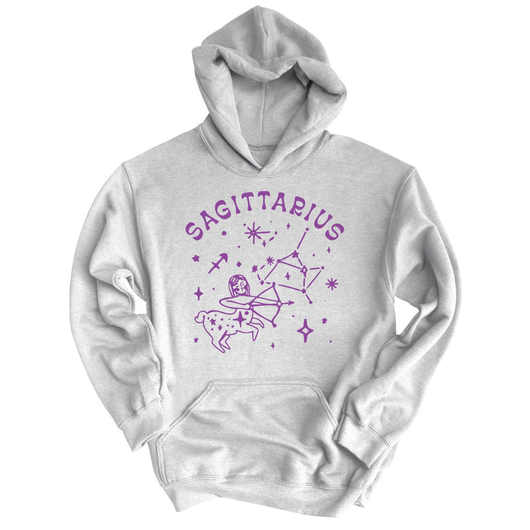 Sagittarius Graphic Hoodie - Ash