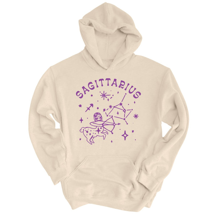 Sagittarius Graphic Hoodie - Sand
