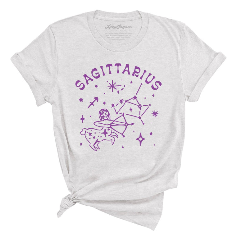 Sagittarius Graphic Tee - Ash