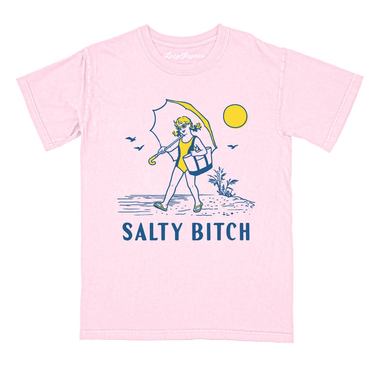 Salty Bitch Comfort Colors Graphic Tee - Blossom