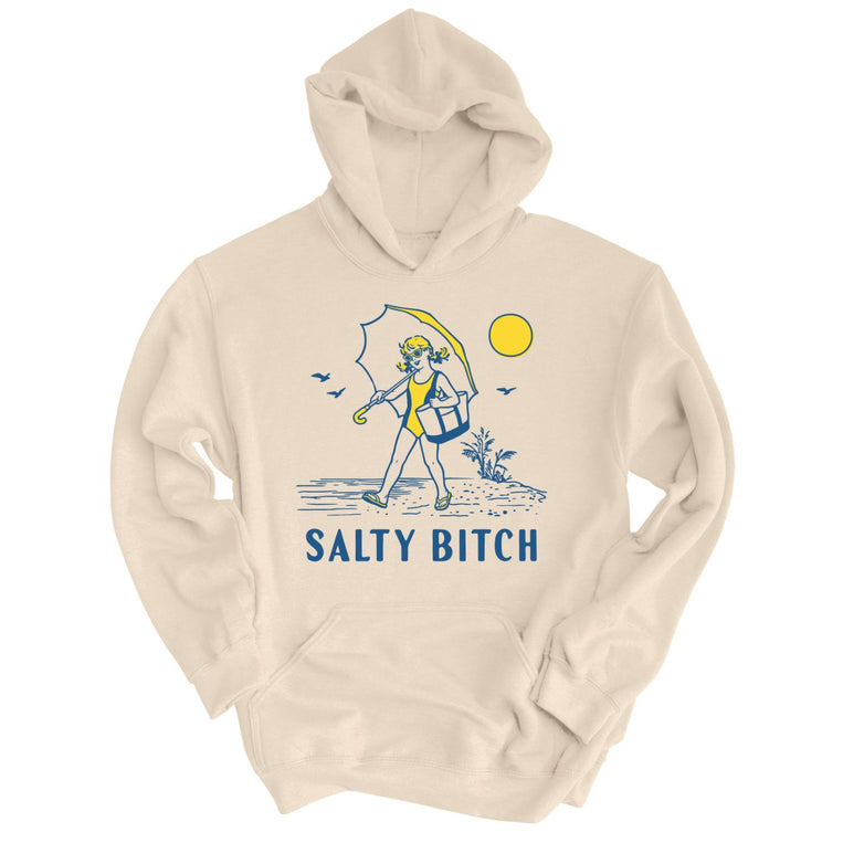 Salty Bitch Graphic Hoodie - Sand