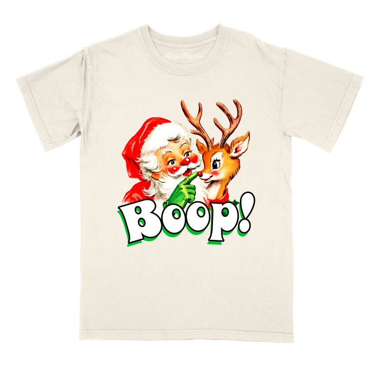 Santa Boop - Ivory - Comfort Colors Tee