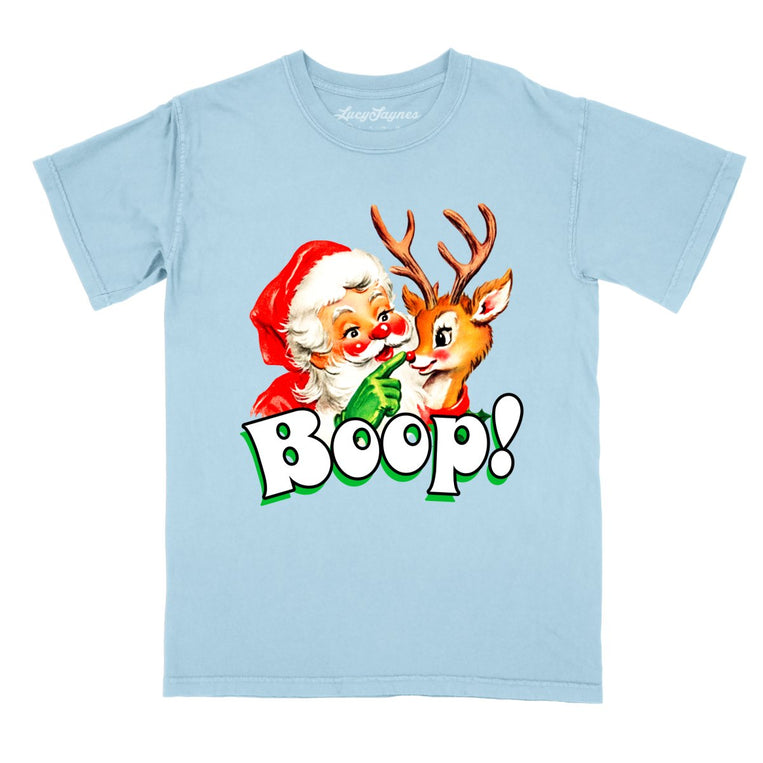 Santa Boop - Chambray - Comfort Colors Tee