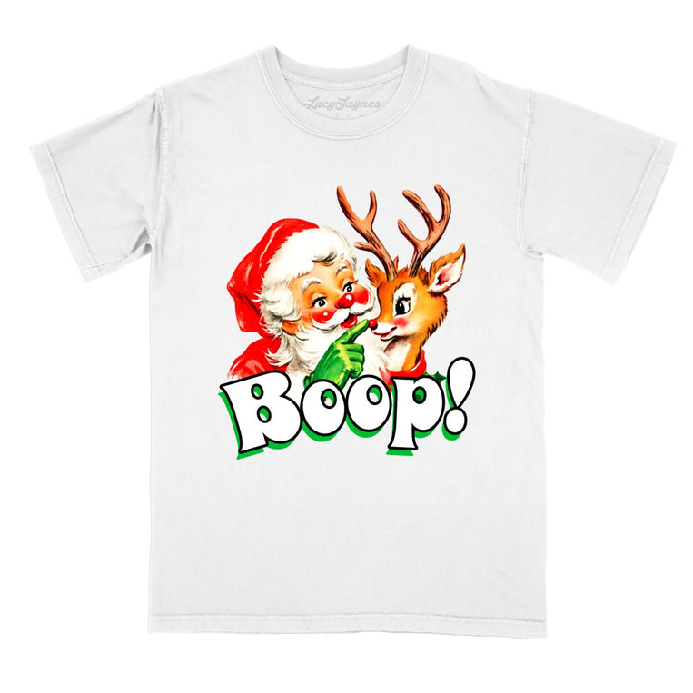 Santa Boop - White - Comfort Colors Tee
