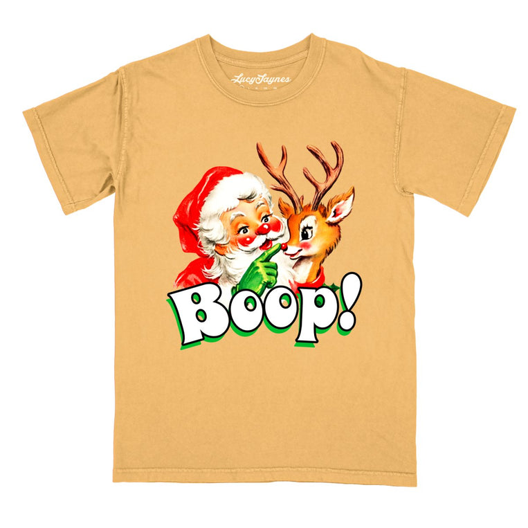 Santa Boop - Mustard - Comfort Colors Tee