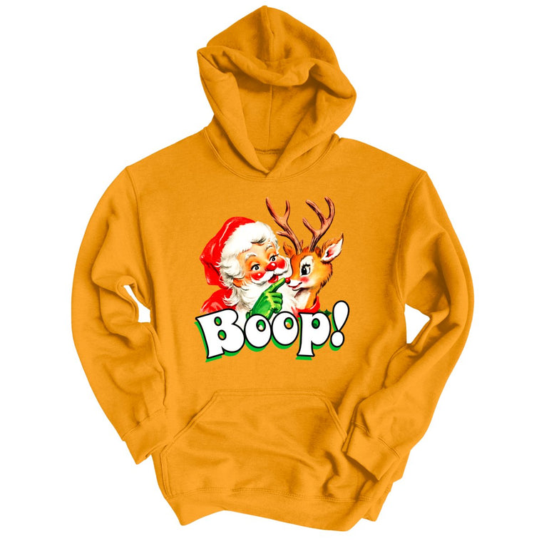 Santa Boop - Gold - Unisex Hoodie