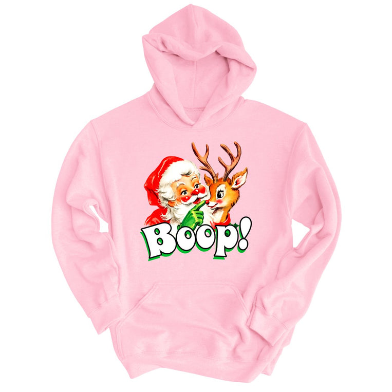 Santa Boop - Light Pink - Unisex Hoodie