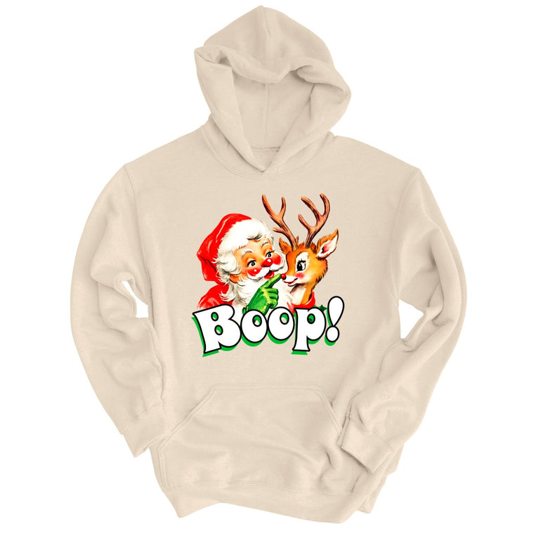 Santa Boop - Sand - Unisex Hoodie