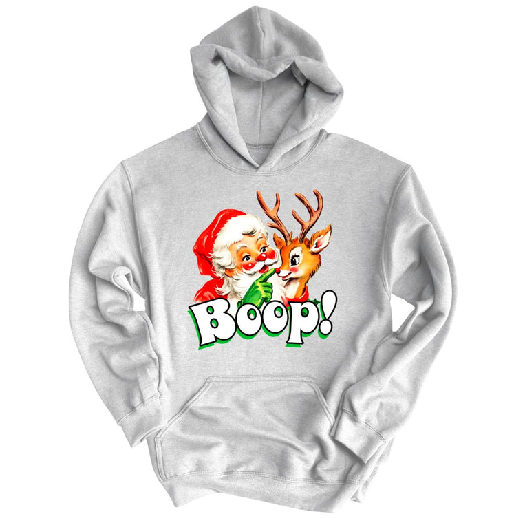 Santa Boop - Ash - Unisex Hoodie