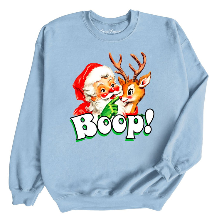 Santa Boop - Light Blue - Unisex Sweatshirt
