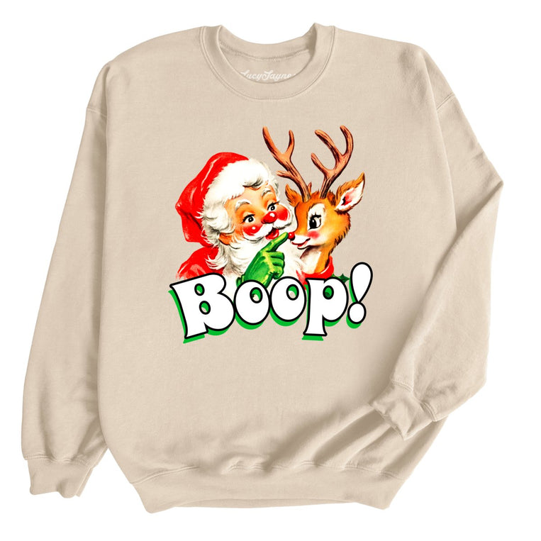 Santa Boop - Sand - Unisex Sweatshirt