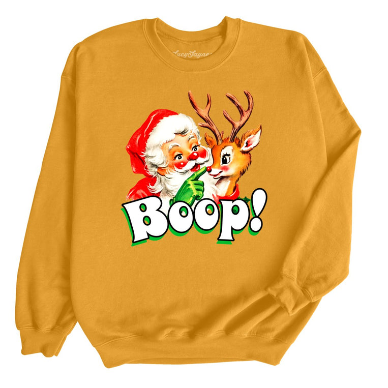 Santa Boop - Gold - Unisex Sweatshirt